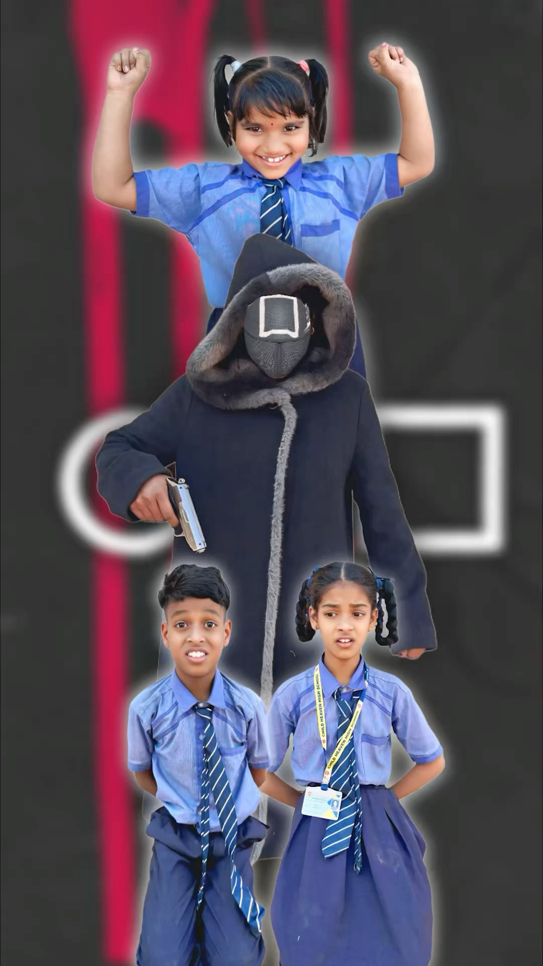 squid game ⭕️?? #srindori09 #mastikipaathsala #chamelimadam #nimuda #doli #tuntun #gungun #banku