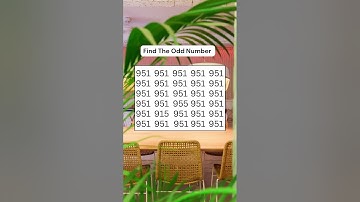 FIND THE DIFFERENT ODD NUMBER CHALLENGE| #shorts #quiz #odd #evennumber #mathquiz #oddnumber