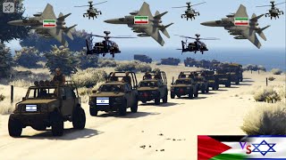 Irani Fighter Jets, Drones, Helicopters Attack on Israeli Navy Aircraft Carrier in Jerusalem - GTA V