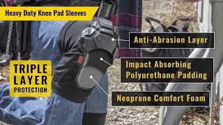 Lightweight and Heavy Duty Knee Pad Sleeves