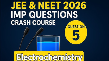 Electrolysis of 600 ml aq NaCl...|| JEE Main 2026 || NEET || Electrochemistry Pyq || Adarsh sir ⚡