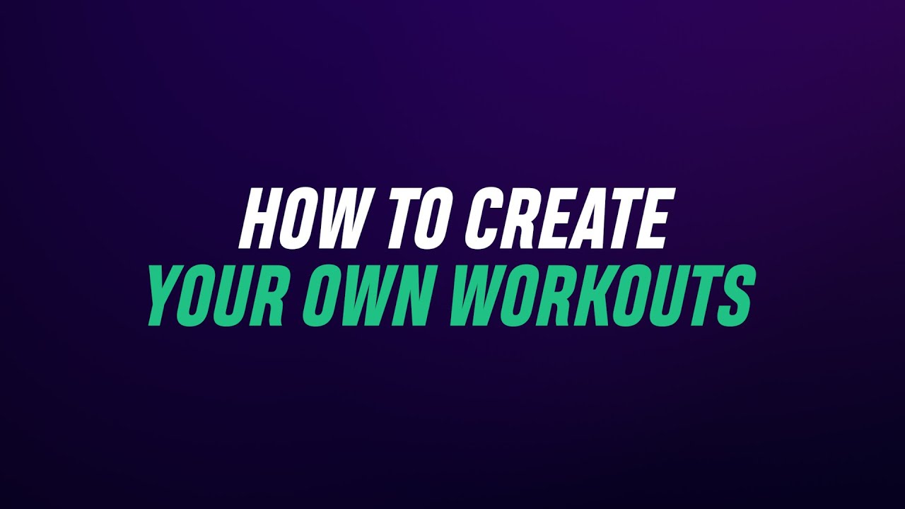 How to Create Custom Workouts on ROUVY – Tailor Your Training - YouTube