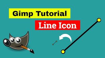 How to Create a Line Icon in GIMP || Gimp Tutorials