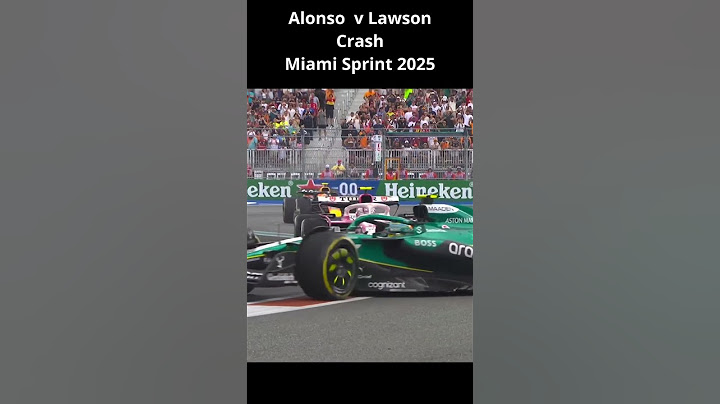 Alonso v Llawson Crash! | Miami 2025