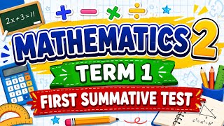 MATHEMATICS 2 - Term 1 - First Summative Test #mathematics #summativetest #grade2 #term1 MATHEMATICS 2 - Term 1 - First Summative Test #mathematics #summativetest #grade2 #term1