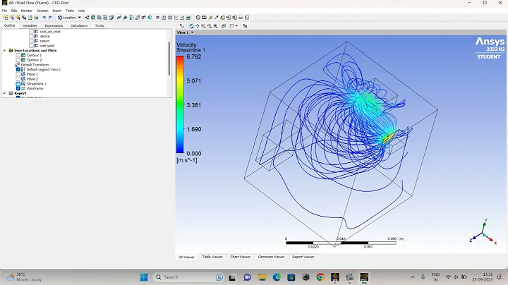 Living room air conditioning flow simulation - CFD Analysis Tutorials