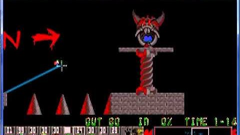 Lemmings 1 Taxing Level 3 Heaven can wait (we hope!!!!)