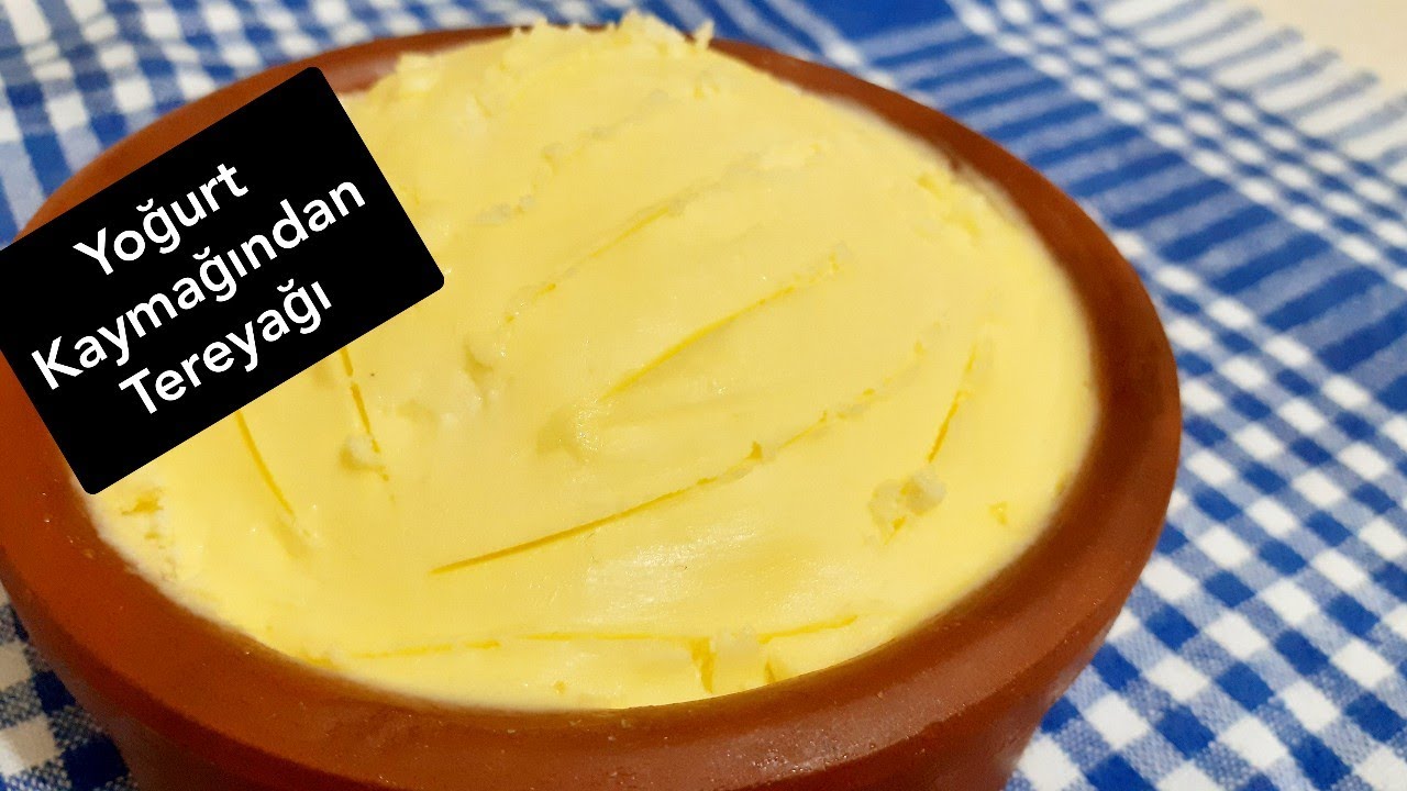 EVDE TEREYAĞI YAPIMI | YOĞURT KAYMAĞINDAN TEREYAĞI NASIL YAPILIR | Yemek tarifleri