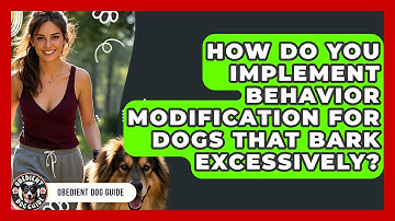 How Do You Implement Behavior Modification for Dogs That Bark Excessively? | Obedient Dog Guide