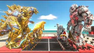 Evolution of Clockwork Titan Godzilla VS Team Mecha KONG Robots - Animal Revolt Battle Simulator screenshot 4
