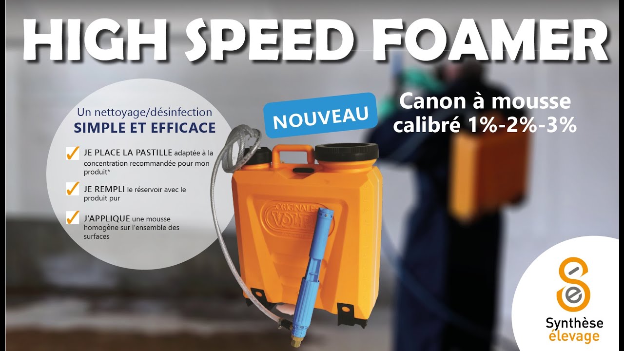 CANON A MOUSSE 12 LITRES : Calibré 1 %, 2 %, 3 % - Matériel de 