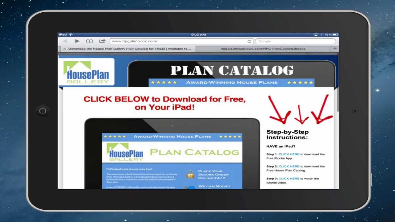  House  Plan  Gallery Download Plan  Book for the iPad  YouTube