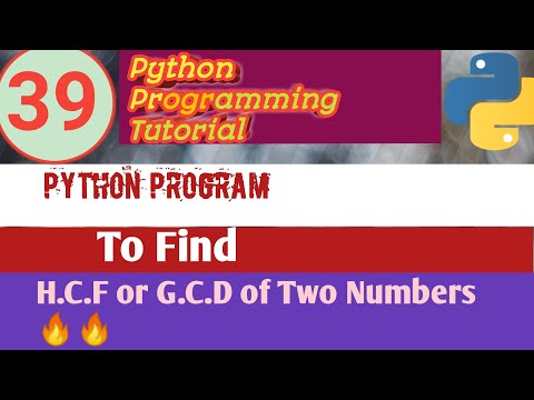 Python Program |Find GCD of Two Numbers | Python Examples