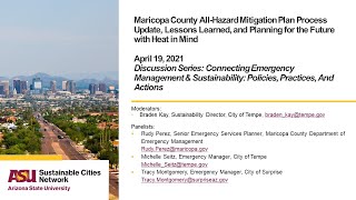 Maricopa County All-Hazard Mitigation Plan Process Presentation