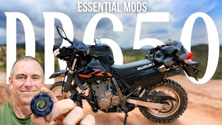 Suzuki DR650  (Two) Easy, Essential Mods