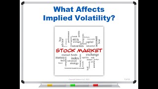 What Affects Implied Volatility?