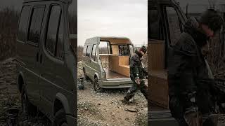 Scrap Van to Luxury Camper | Full Van Conversion Timelapse #beforeandafter