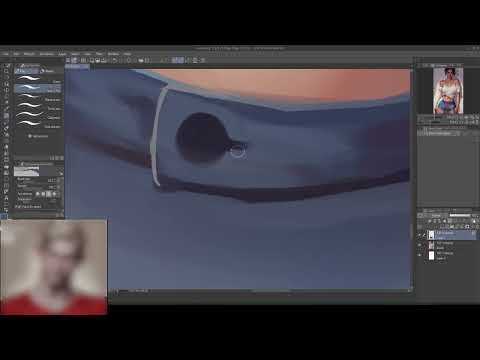 Live lesson  Paint jean shorts Clip Studio Paint