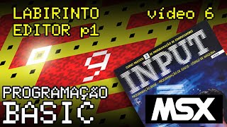 MSX BASIC 17 - Labyrinth Game Video 6 - Editor Part 1