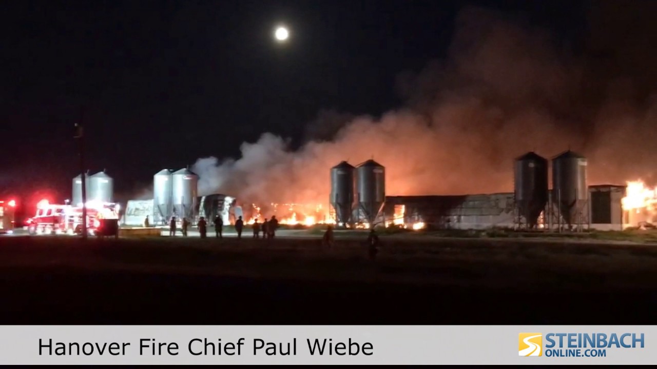 Two Hog Barns Burn Southwest Of New Bothwell YouTube