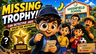 ✨🏆 The Mystery of the Missing Trophy! Can Detective Jake follow the clues and solve the mystery 🔍✨