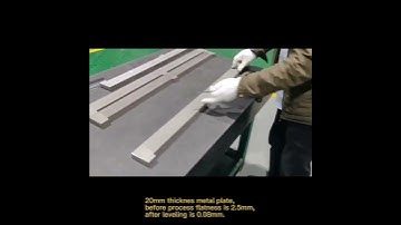 20mm thickness metal work piece leveling machine