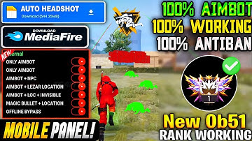 AIMKILL ☠️ MOD MENU 🔥Antiban FF Panel🔥Free Fire Injector🔥Ob51 Free Fire Hack😈FF panel Hack Mobile|FF
