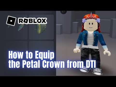 How to Equip the Petal Crown from Dress to Impress (Roblox Hunt)