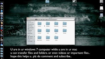 Share files between Mac OSX and Windows 7