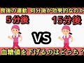【知らないと損】食後の運動効果的な開始時間【血糖値を下げる運動】
