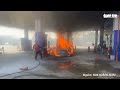 Video ô tô bốc cháy dữ dội tại cây xăng ở Đà Nẵng làm 2 người chết
