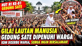 The Moment KDM Was Overrun by Crowds! Gedung Sate Suddenly Packed During the 81st Indonesian Inde...