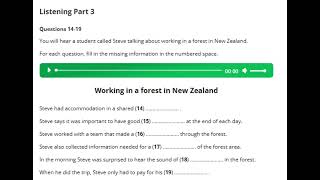 B1 LISTENING TEST 32 - PART 3