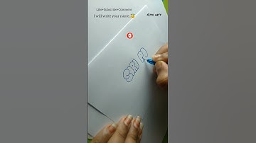 How to write SIRI PAWAN in bubble letters #tutorial #viral