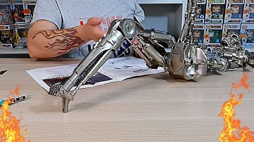 Build The Terminator T-800 Issue 68 - Fitting The Ankle Joint To The Right Leg (Speed Build)