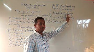 account of not for profit concern