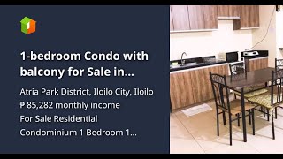 1-bedroom Condo with balcony for Sale in Avida Storys Iloilo