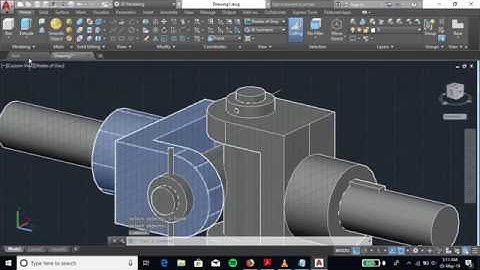 HOW TO MAKE UNIVERSAL COUPLING IN AUTOCAD 3D