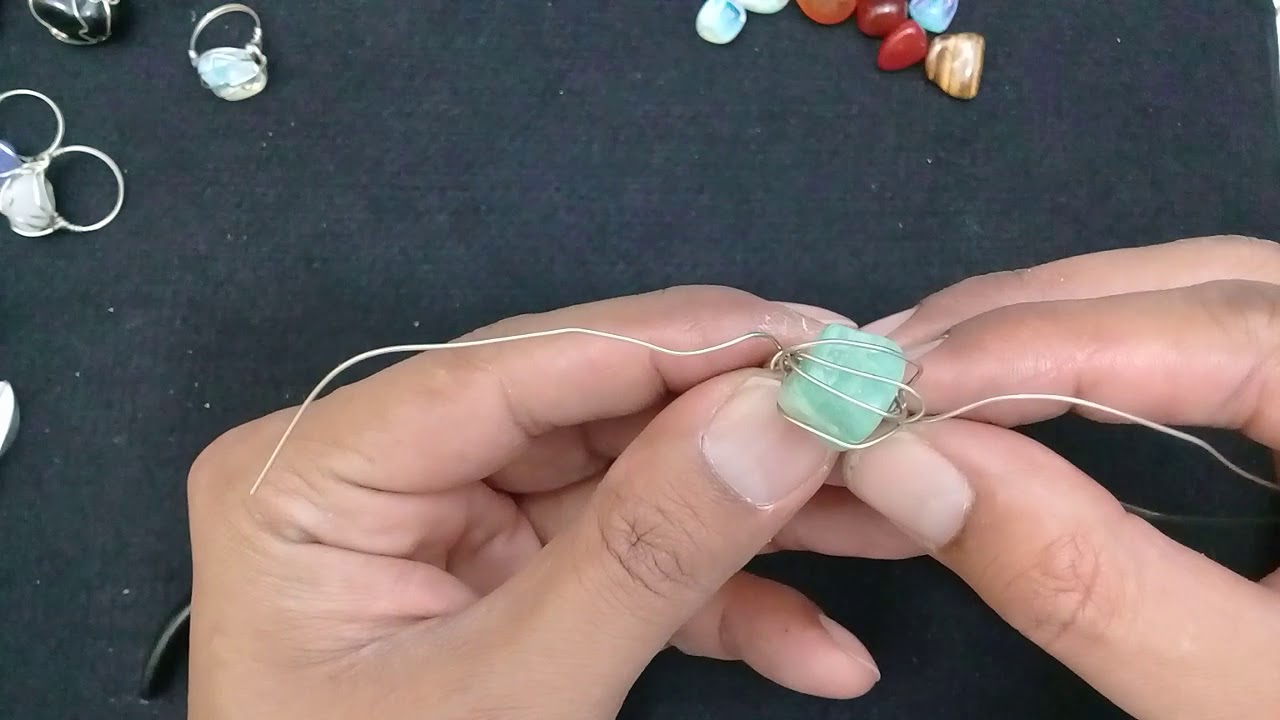 anel artesanal de pedra castroada