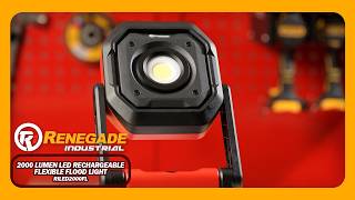 Renegade Industrial 2000 Lumen Led Rechargeable Flexible Flood Light - Riled2000Fl