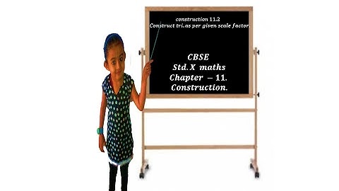 How to construct a triangle as per given scale factor. - a tutorial