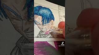 Coloring in Anime Pages Manga Day 1 #shorts