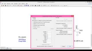 Example square wave Input settings