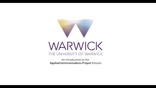An introduction to the Applied Communications Project module.