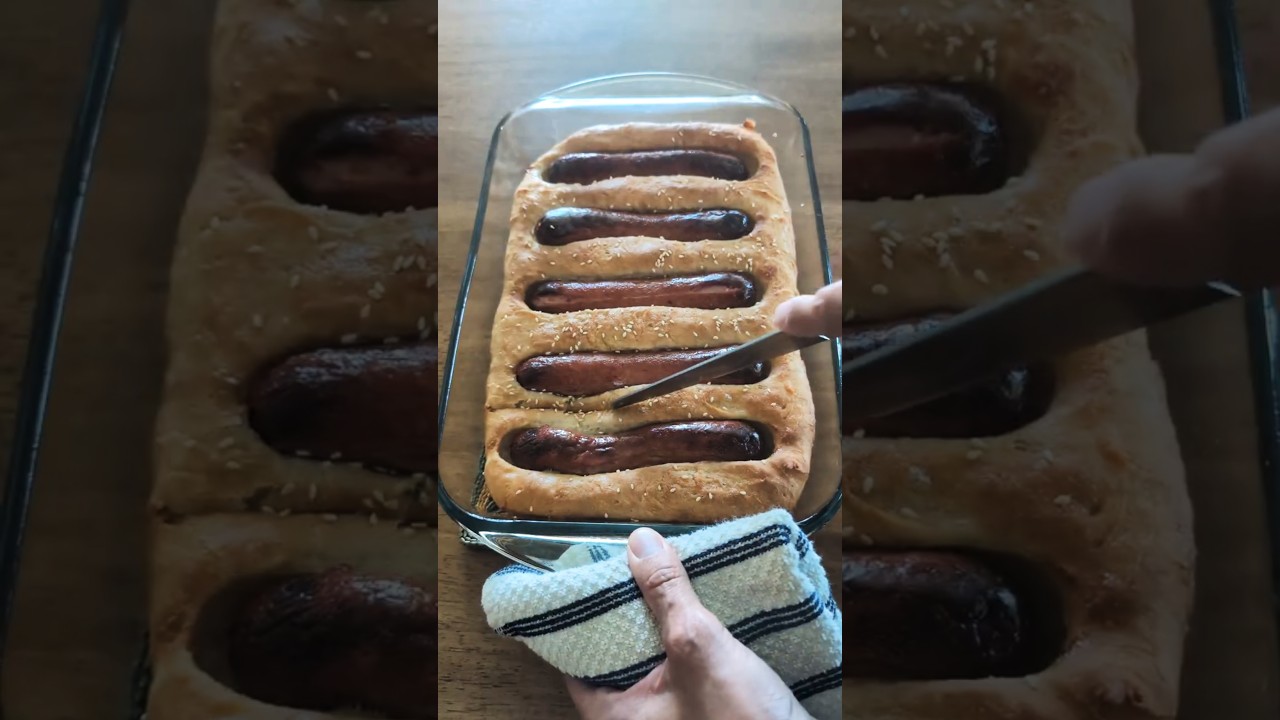 Focaccia dog 🌭 #food #chef #recette #recettefacile