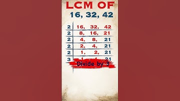 LCM of 16, 32, 42,  / #shorts / #maths  / #publicmaths  / #lcm_and_hcf  / #lcm #hcf