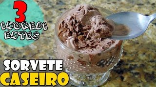 Sorvete de Chocolate (3 ingredientes) - Pam*B