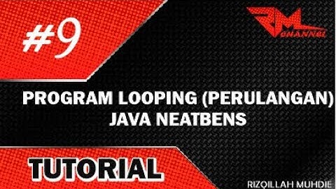 Contoh Program Perulangan (Looping) "for" Di Java