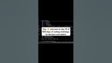 class and object in oop day 13 of 100 days of coding challenge #shorts