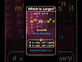 The Tipping Point  n=e.m   gives the answer quickly:   (m^n)! vs m^(n!), which one is larger?